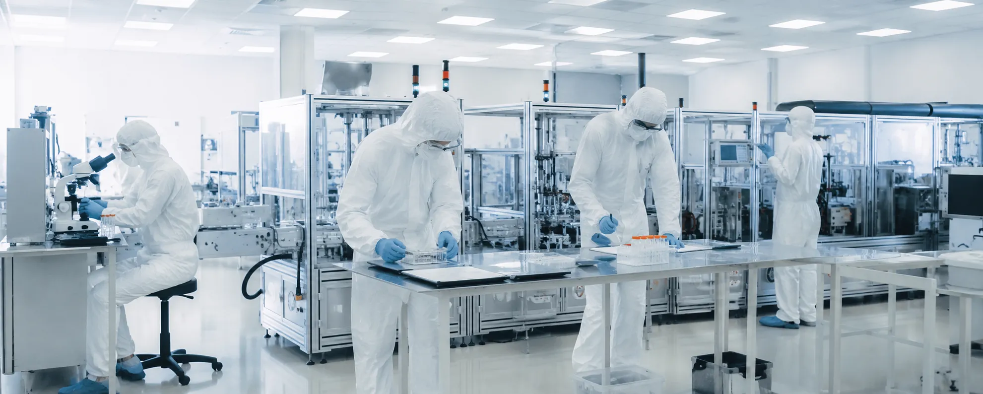 Equipo trabajando en laboratorio