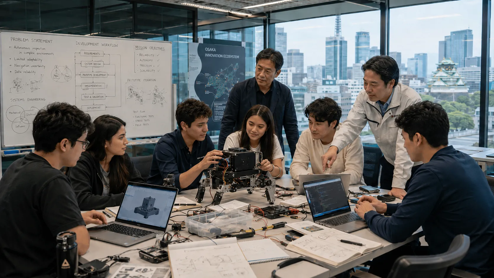 Cohorte trabajando en equipo